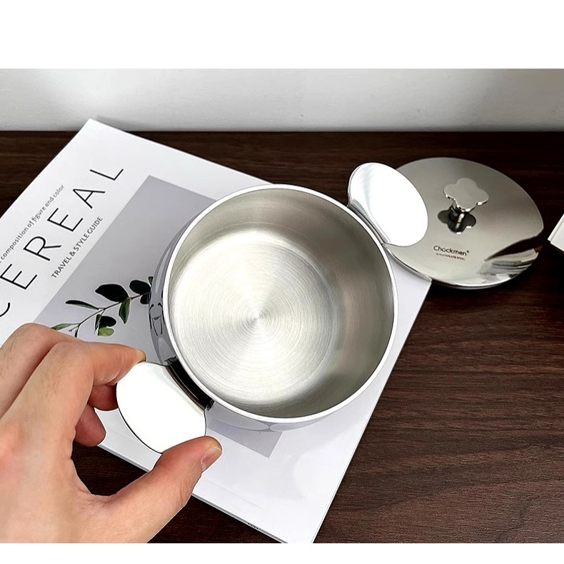 Nồi Chockmen 10cm Có Nắp, Nồi Tai Gấu Mini Dùng Được Tất Cả Bếp CKM231