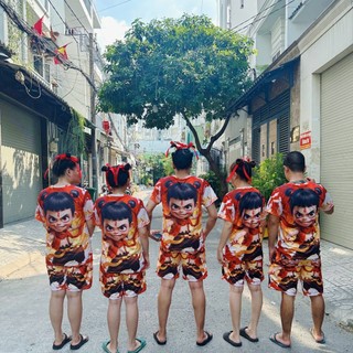 Quần áo Thun In Hình NATRA Bộ quần áo in 3 sọc kẻ thời trang hottrend đủ size từ 10kg-100kg SSL