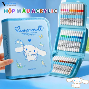 Bộ Bút Màu Acrylic Melody Kuromi Có 24 36 48 60 Màu Siêu Đẹp Có Thể Tô Lên Mọi Chất Liệu Nhỏ Gọn Tiện Lợi