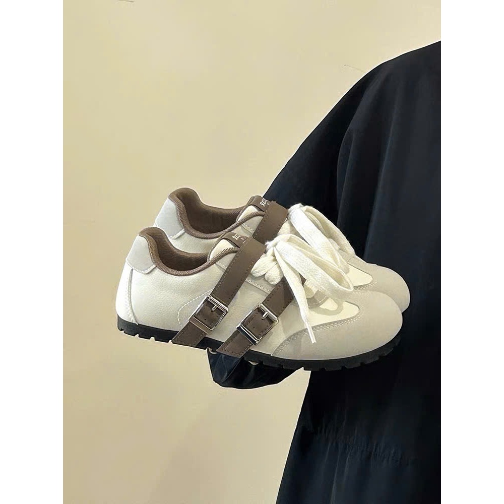Giày Thể Thao Velcro Thắt Dây Thiết Kế Mới Dành Cho Nữ Đi Học Đi Chơi Thoải Mái