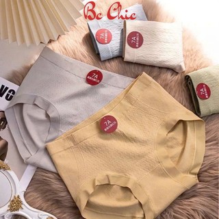 Set Quần lót 7A cotton dệt kim kháng khuẩn cạp cao - Quần chip nữ BC CHIC