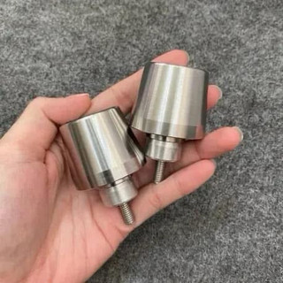 Gù tạ inox 304 ( cặp)tặng kèm nhôm đống giúp đồng tay lái ( trừ vario vision  ab đời mới không lắp được )