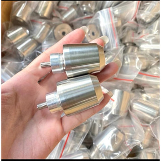 Gù tạ inox 304 ( cặp)tặng kèm nhôm đống giúp đồng tay lái ( trừ vario vision  ab đời mới không lắp được )