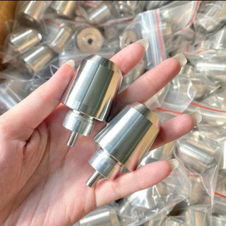 Gù tạ inox 304 ( cặp)tặng kèm nhôm đống giúp đồng tay lái ( trừ vario vision  ab đời mới không lắp được )