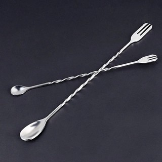 Thìa Khuấy BarSpoon 2 Đầu Dài - Dụng Cụ Pha Chế Chuyên Nghiệp, Tiện Lợi