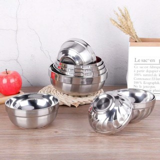 Tô chén bát inox kiểu dáng Hàn Quốc 2 lớp cách nhiệt ,Tô Chén inox cao cấp đủ kích cỡ