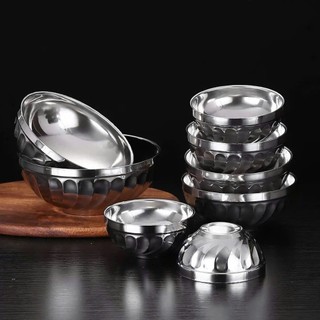 Tô chén bát inox kiểu dáng Hàn Quốc 2 lớp cách nhiệt ,Tô Chén inox cao cấp đủ kích cỡ