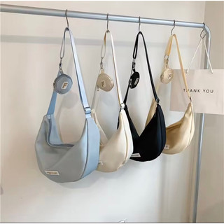 Túi Đeo Chéo Vải Canvas Dung Tích Thường Ngày Chống Thấm Nước Cho Nữ Sinh Viên Đại Học Đi Học