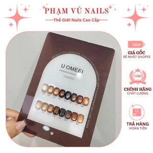 Set Sơn Gel Móng Tay UOMEEI Mắt Mèo 8 Màu 15ml Tặng Kèm Bảng Màu Xinh Xắn