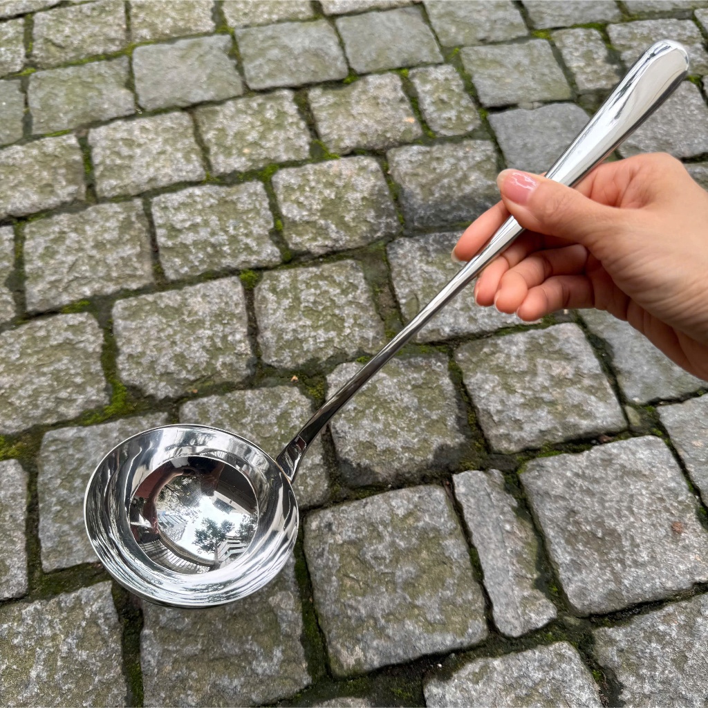 Muôi Canh CHOCKMEN Inox 18/10 Cực Xịn Muỗng Múc Canh Thìa To Muôi Canh Vá Nhà Bếp Nguyên Khối
