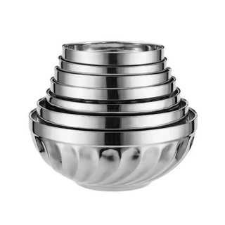 Tô chén bát inox kiểu dáng xoắn Hàn Quốc 2 lớp cách nhiệt ,Tô Chén inox cao cấp đủ kích cỡ
