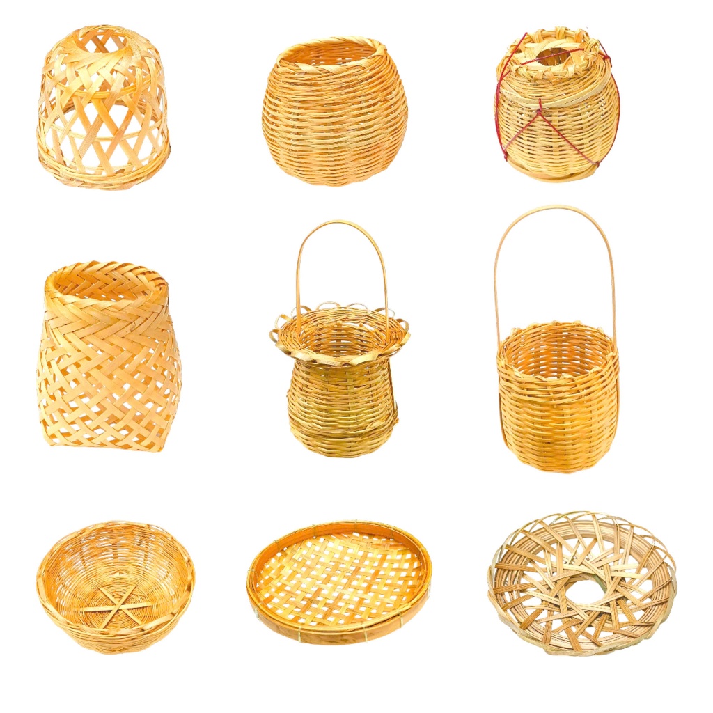 Giỏ tre mini nhí - decor trang trí, phụ kiện chụp hình. | Shopee Việt Nam