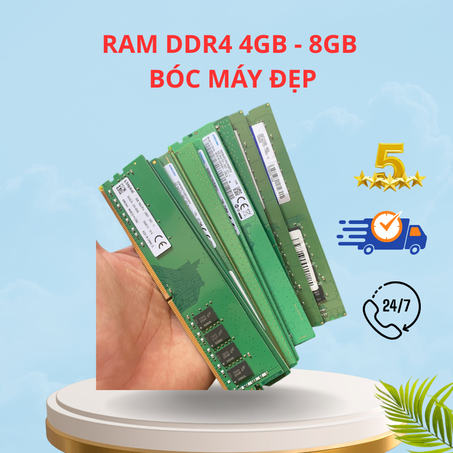 Ram Máy Tính DDR4 4GB - 8GB, Bóc Máy Đẹp. | Shopee Việt Nam