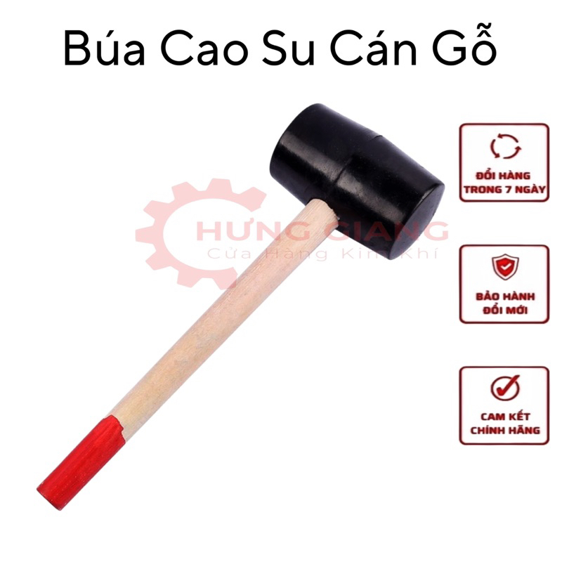 Búa Cao Su Cán Gỗ Đủ Kích Cỡ