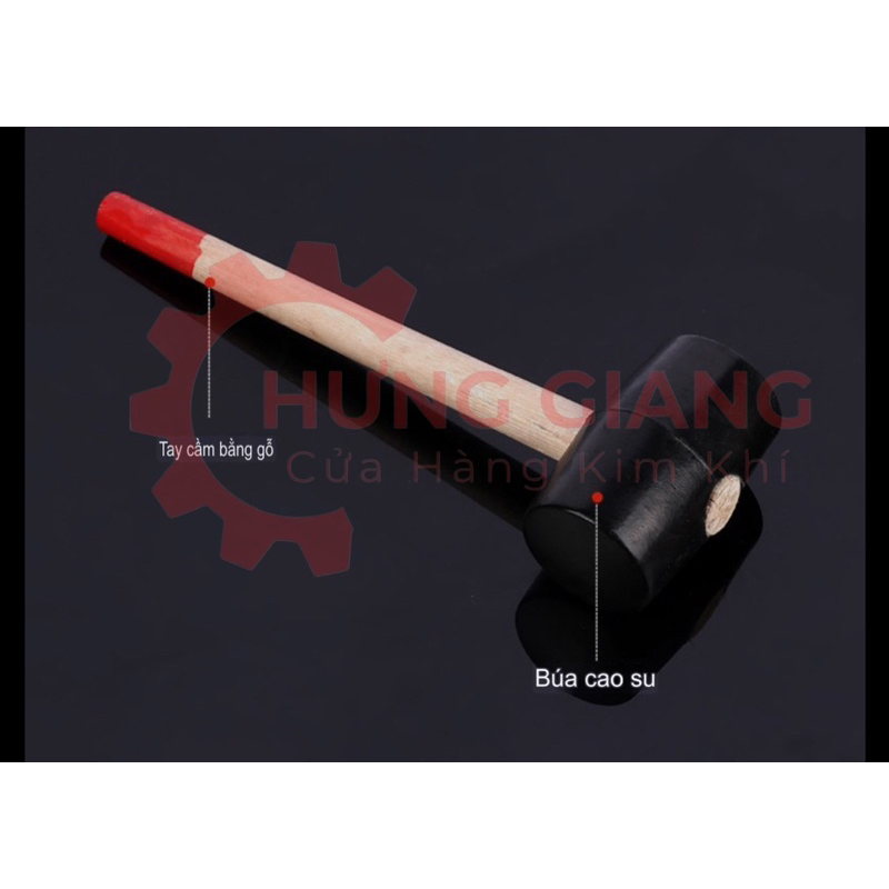 Búa Cao Su Cán Gỗ Đủ Kích Cỡ