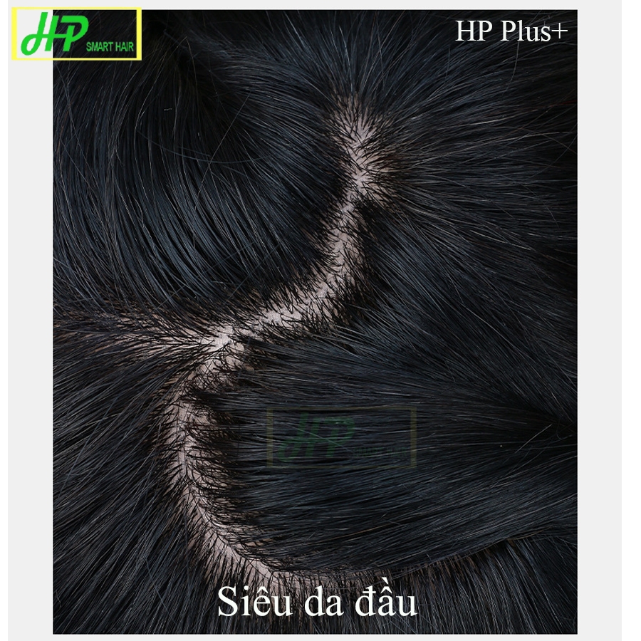 Ảnh Tóc giả nam mái siêu da đầu HP SMART HAIR mã HP Plus+, tóc móc 1