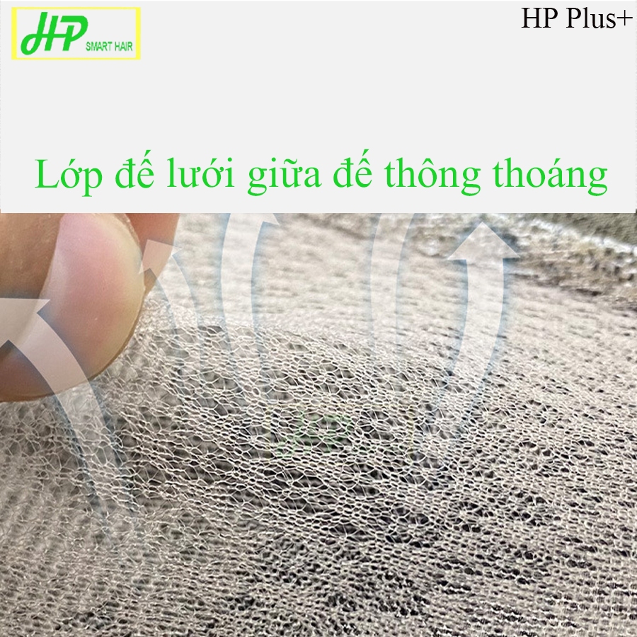 Ảnh Tóc giả nam mái siêu da đầu HP SMART HAIR mã HP Plus+, tóc móc 3
