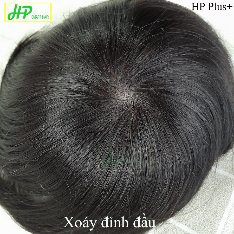 Ảnh Tóc giả nam mái siêu da đầu HP SMART HAIR mã HP Plus+, tóc móc 2