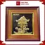 Tranh Đồng Chùa Một Cột - Đồng Đỏ , Giả Cổ ( 26x26cm ) - Cửu Diệu Thiên - MC001