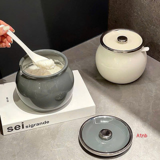 Hũ Gia Vị / Hũ Mỡ Senno Phong Nhật Bản Gốm Sứ Mạ Kẽm Cao Cấp Chịu Nhiệt Độ Cao An Toàn Phong