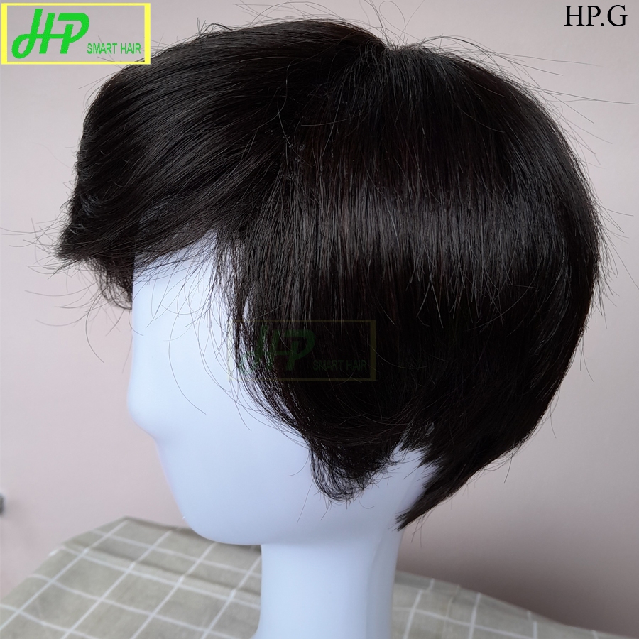 Ảnh Tóc giả nữ nguyên đầu tóc ngắn HP SMART HAIR, mã HP.G làm từ tóc thật 1