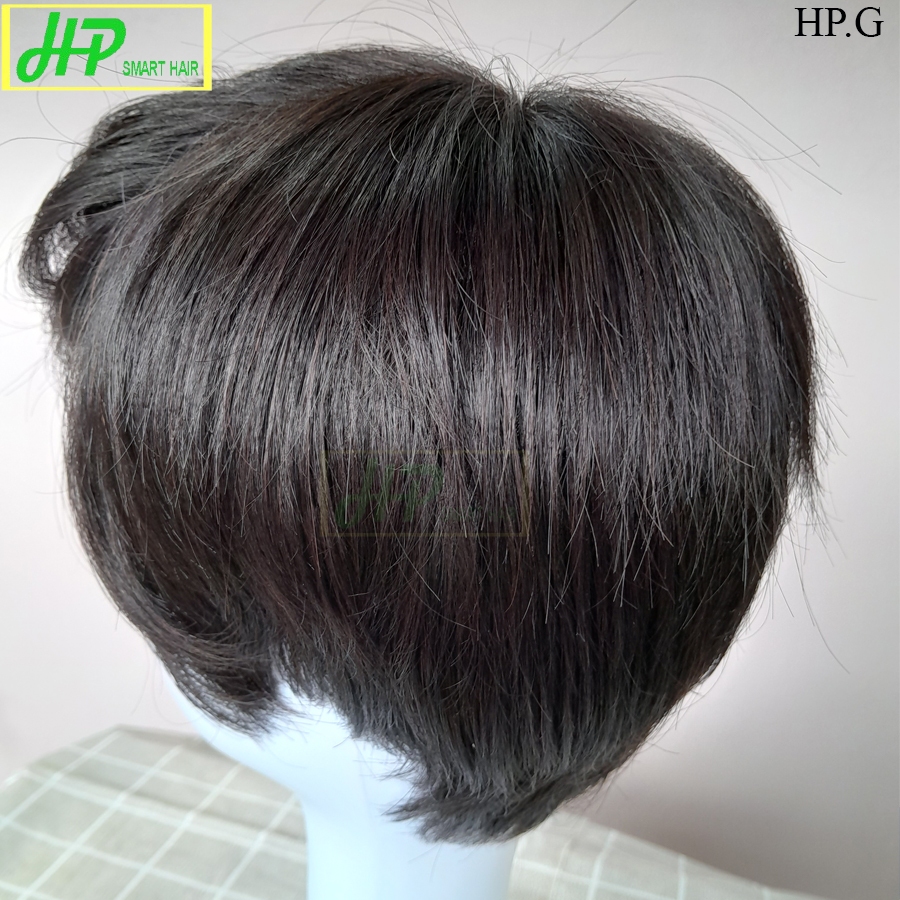 Ảnh Tóc giả nữ nguyên đầu tóc ngắn HP SMART HAIR, mã HP.G làm từ tóc thật 3