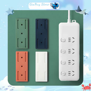 Miếng Dán Tường Treo Ổ Cắm Điện, Modem Wifi , Giá Đỡ Treo Tường Cố Định Ổ Cắm Điện ( Loại Nhỏ )