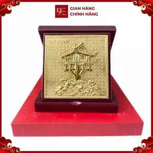Tranh Đồng Chùa Một Cột ( 16x16cm ) - Cửu Diệu Thiên - TĐ005