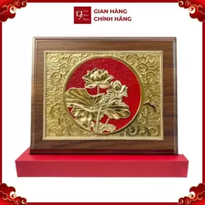 Tranh Đồng Hoa Sen Cao Cấp ( 20x25cm ) - Cửu Diệu Thiên - HS001