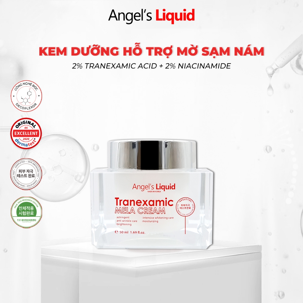 Ảnh Kem Dưỡng Tranexamic Acid Mờ Nám Chuyên Sâu Angel's Liquid Mela Cream 50ml (TRẮNG) 1