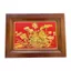 Tranh Đồng Hoa Sen , Mạ Vàng 24k ( 28x38cm ) - Cửu Diệu Thiên - SH026