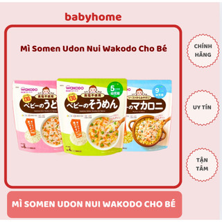Mì somen, udon, nui Wakodo ăn dặm cho bé 5 tháng 7 tháng 9 tháng  babyhome