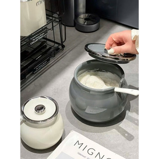 Hũ Gia Vị / Hũ Mỡ Senno Phong Nhật Bản Gốm Sứ Mạ Kẽm Cao Cấp Chịu Nhiệt Độ Cao An Toàn Phong