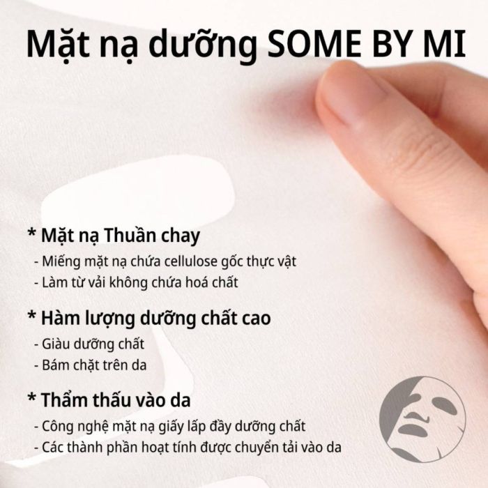 Ảnh Mặt nạ tràm trà làm dịu da Some By Mi Tea Tree Calming Sheet Mask 25g 2