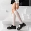 Tất nữ sinh tất bắp chân nhiều kích thước Chất liệu cotton dệt kim mỏng thoáng khí mềm mại