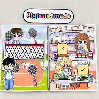 Đồ chơi bóc dán Trường học Gacha - búp bê giấy Gacha