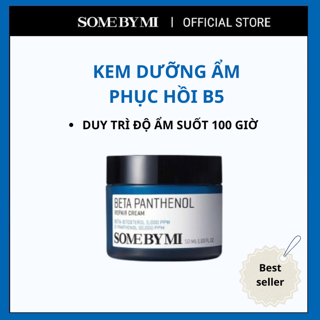 Ảnh Kem dưỡng Some By Mi Beta Panthenol Repair Cream D-Panthenol 5% 50ml phục hồi da 1