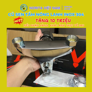 Bộ củ sen tắm nóng lạnh Norita N1 chất liệu inox 304 cao cấp