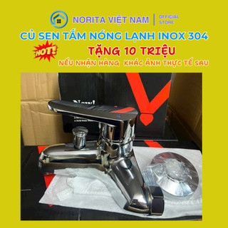 Bộ củ sen tắm nóng lạnh Norita N1 chất liệu inox 304 cao cấp
