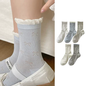 Tất ren nữ cổ bèo Vớ nữ cổ ngắn Sợi cotton cao cấp, thoáng khí, mềm nhẹ - Sản phẩm cao cấp