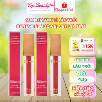 Son kem TINT lì chính hãng lâu trôi mềm môi dưỡng ẩm không trôi -BENEW iCloud Velvet Lip Tint