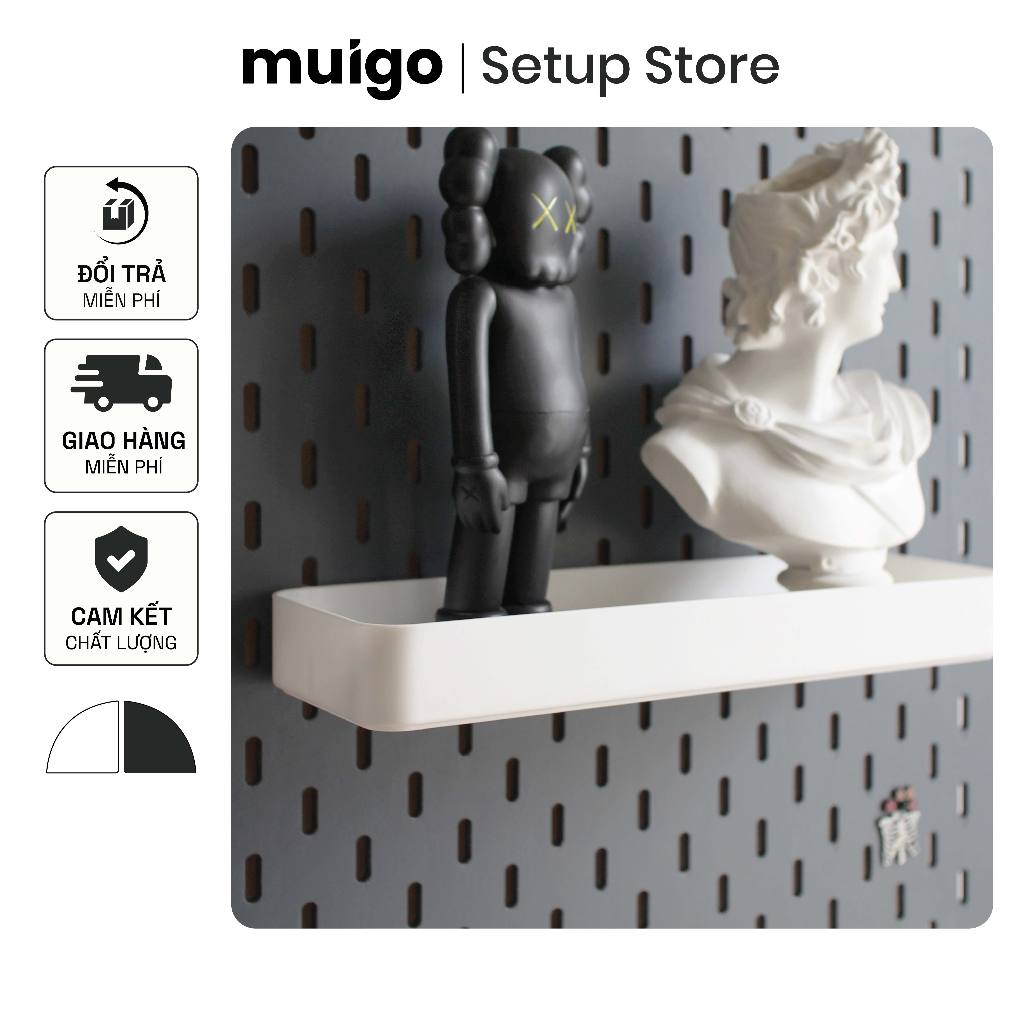 Khay treo cho bảng Pegboard Lỗ Dọc | Phụ Kiện Pegboard Đa Năng