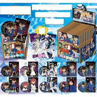 Combo nhân phẩm Conan Thám tử lừng danh / huy hiệu 75mm và thẻ flash fullbox blindbox anime Kaito Kid