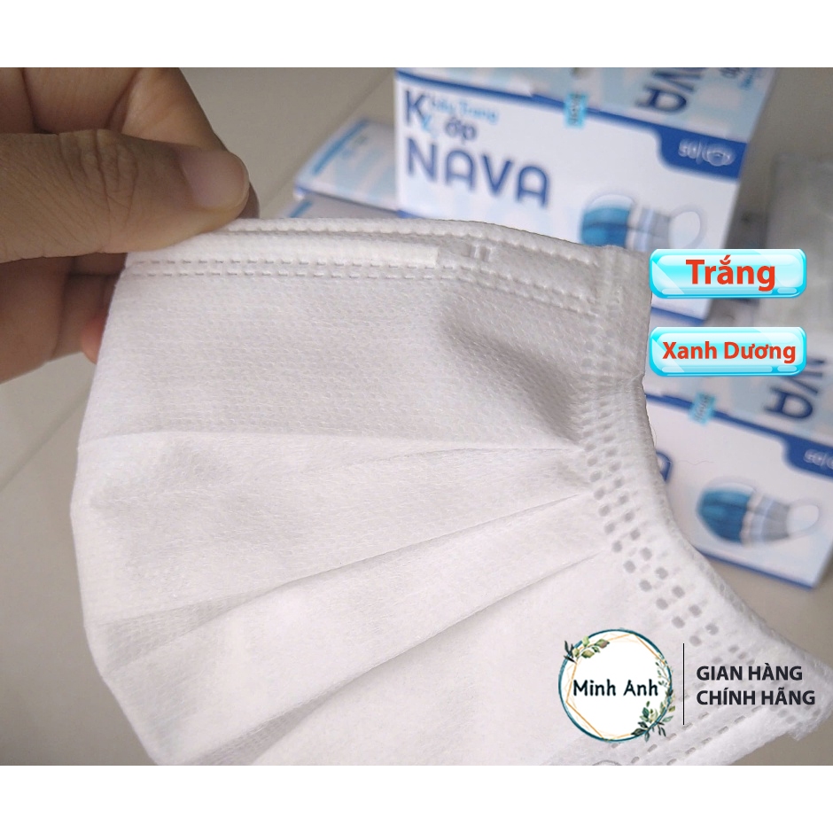 [ Hỏa tốc ] COMBO 3 HỘP - Khẩu trang y tế 4 lớp NAVA chính hãng