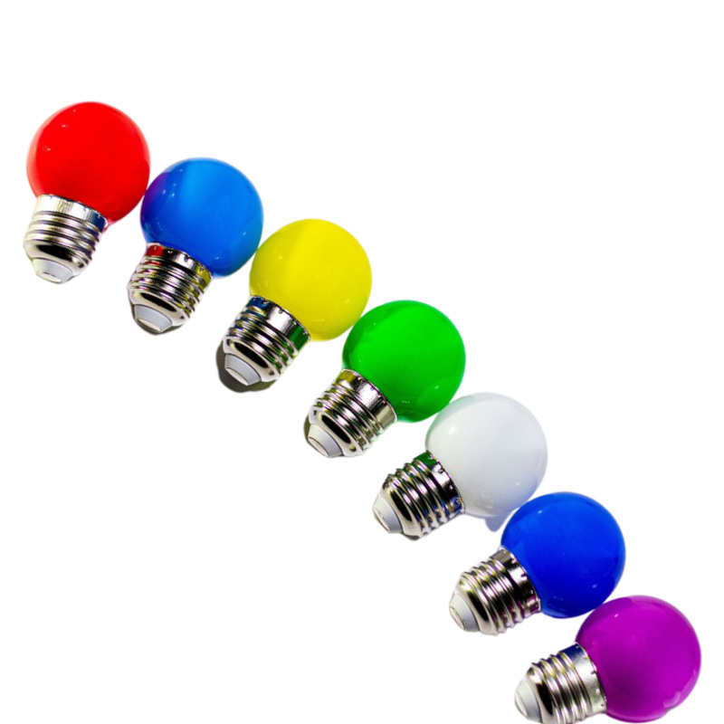 Bóng LED Chanh đủ màu 1W Trắng, Vàng, Đỏ, Xanh Lá, Xanh Dương, Hồng