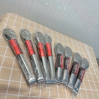 Dụng cụ gắp thức ăn, kẹp gắp inox tổ ong đầu tròn, gắp thực phẩm dễ dàng, dày chắc chắn - Hùng Home