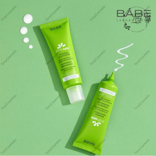 Kem Dưỡng Babe Cho Da Dầu Mụn Stop AKN Mattifying Moisturiser Và Kem Phục Hồi Da Babe Stop AKN Repairing Moisturiser