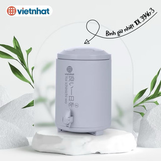 BÌNH GIỮ NHIỆT NÓNG LẠNH 6L/8L/10L NHỰA VIỆT NHẬT PLASTIC CÓ VÒI 3946 Cam Homeware