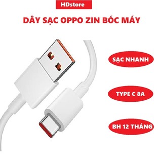 Cáp sạc Oppo SuperVooc 8A sạc nhanh 33W, 66W, 120W hàng zin bóc máy, ko kén máy