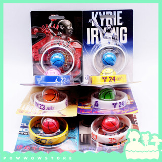 Vòng Tay Silicone Dẻo Co Dãn Phong Cách Đơn Giản Hoạ Tiết Biểu Tượng Thể Thao Bóng Rổ Basketball Nhiều Màu Sắc